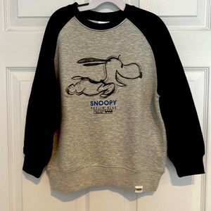 NWT ZARA SNOOPY PEANUTS™ RAGLAN SWEATSHIRT